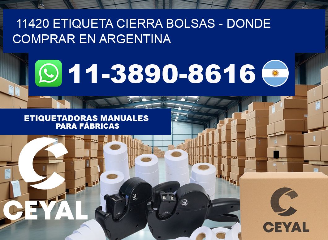 11420 etiqueta Cierra Bolsas – Donde Comprar en Argentina
