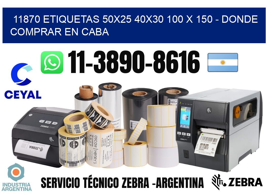11870 etiquetas 50x25 40x30 100 x 150 - Donde Comprar en Caba