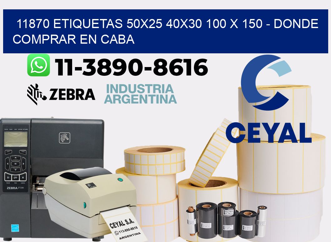 11870 etiquetas 50x25 40x30 100 x 150 - Donde Comprar en Caba