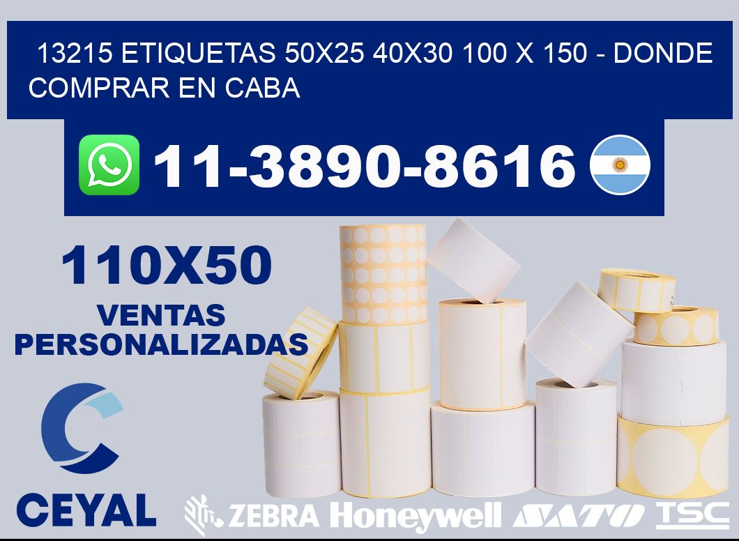 13215 etiquetas 50x25 40x30 100 x 150 - Donde Comprar en Caba