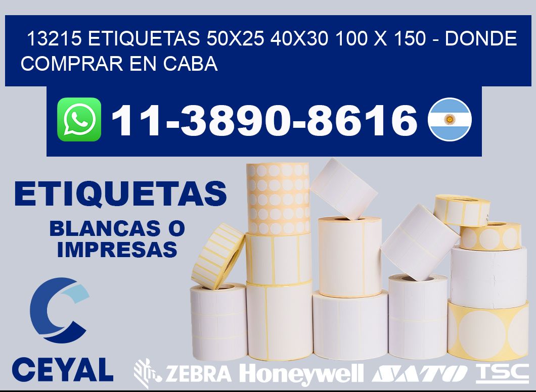 13215 etiquetas 50x25 40x30 100 x 150 - Donde Comprar en Caba
