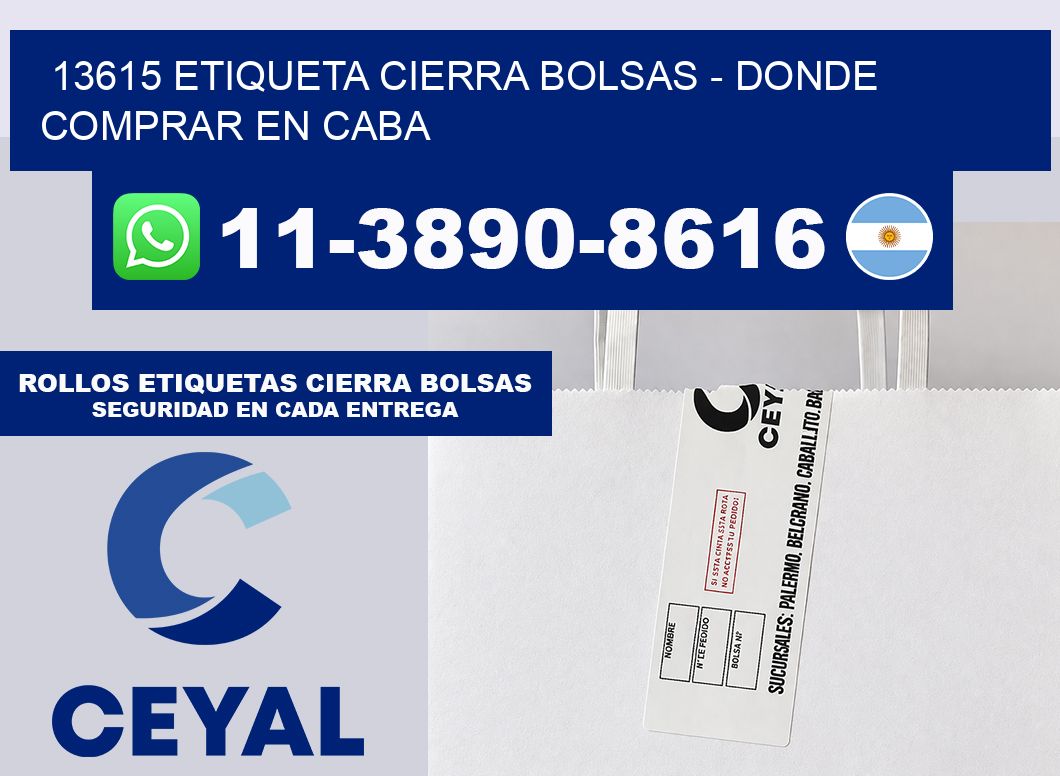 13615 etiqueta Cierra Bolsas – Donde Comprar en Caba