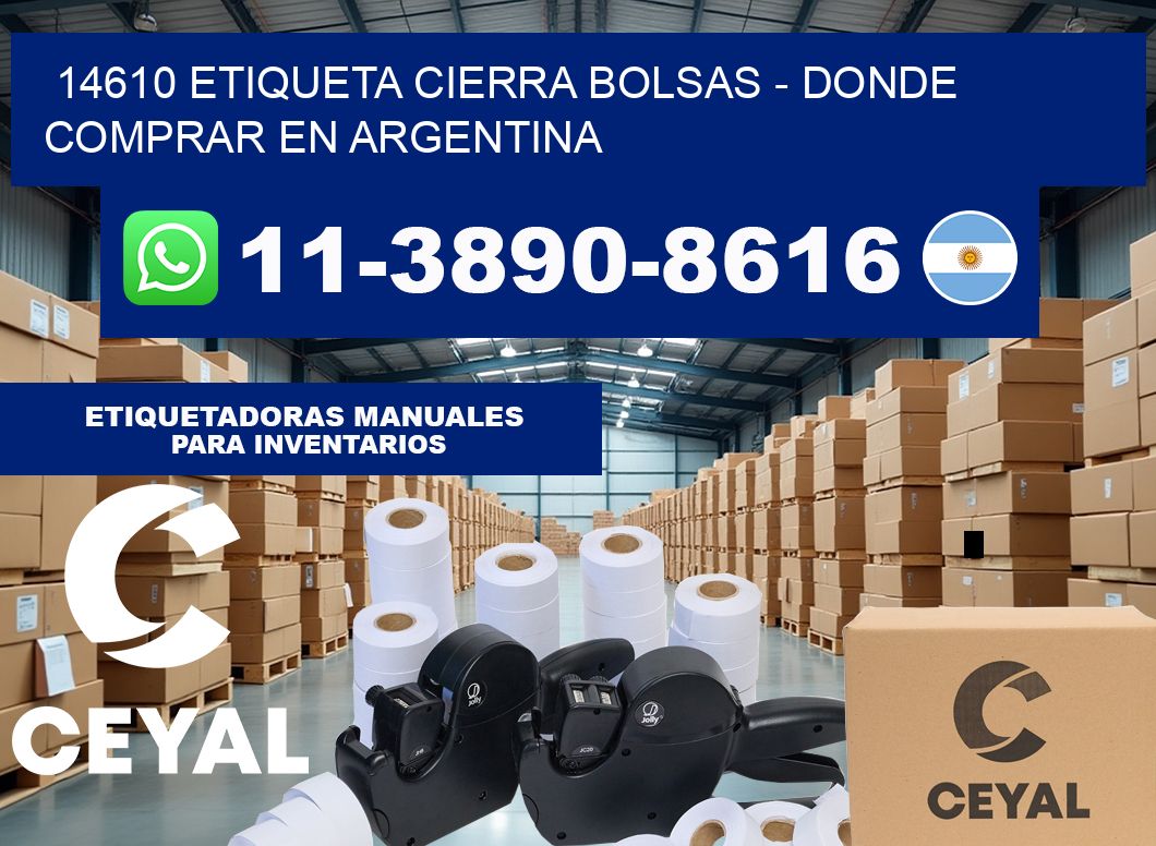 14610 etiqueta Cierra Bolsas – Donde Comprar en Argentina
