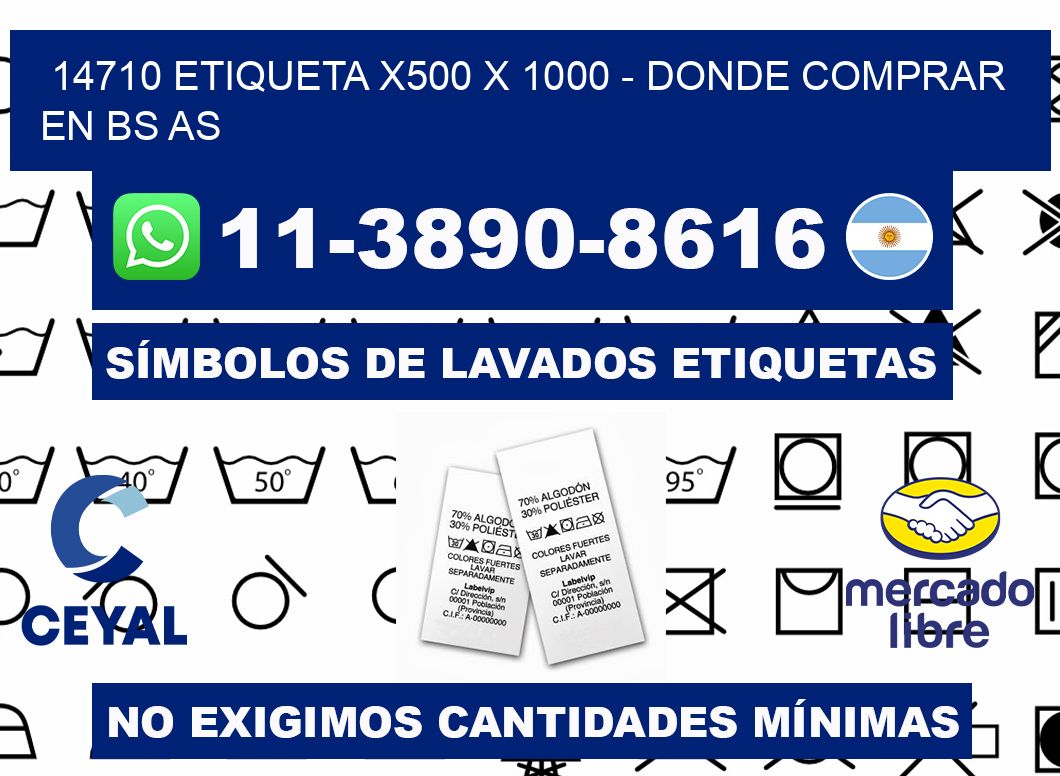 14710 etiqueta x500 x 1000 - Donde Comprar en bs as