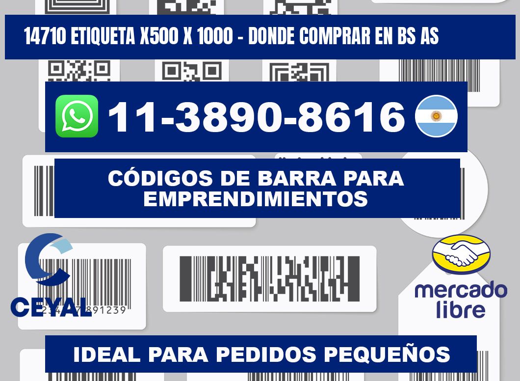 14710 etiqueta x500 x 1000 - Donde Comprar en bs as