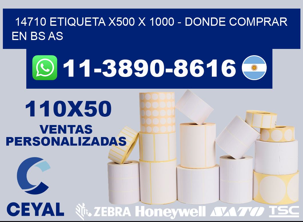 14710 etiqueta x500 x 1000 - Donde Comprar en bs as