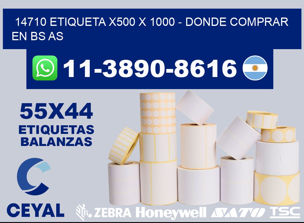 14710 etiqueta x500 x 1000 - Donde Comprar en bs as