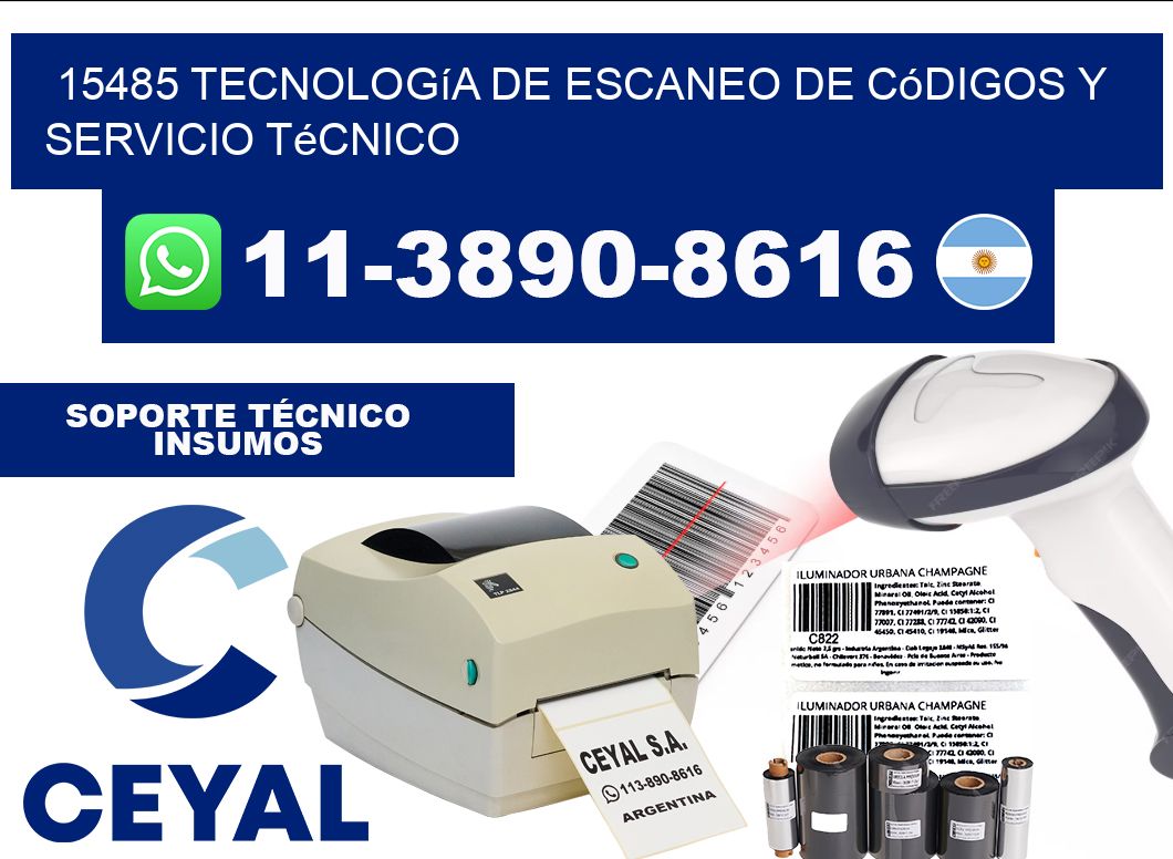 15485 Tecnología de Escaneo de códigos y Servicio Técnico
