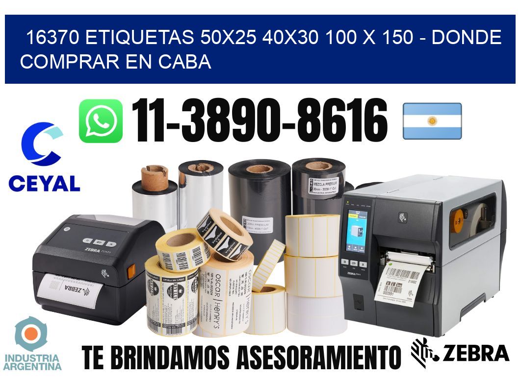 16370 etiquetas 50x25 40x30 100 x 150 - Donde Comprar en Caba