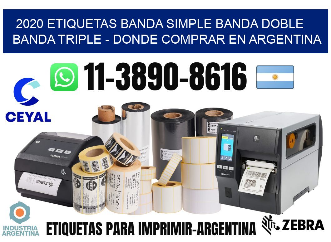 2020 etiquetas banda simple banda doble banda triple - Donde Comprar en Argentina