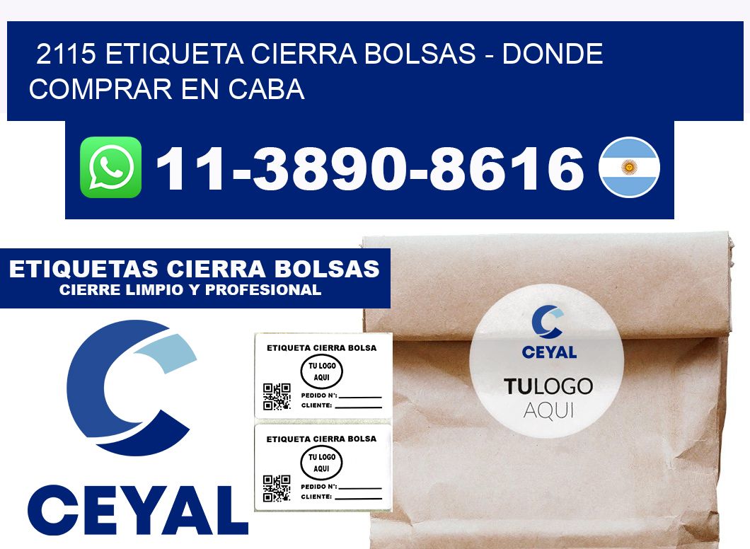 2115 etiqueta Cierra Bolsas - Donde Comprar en Caba