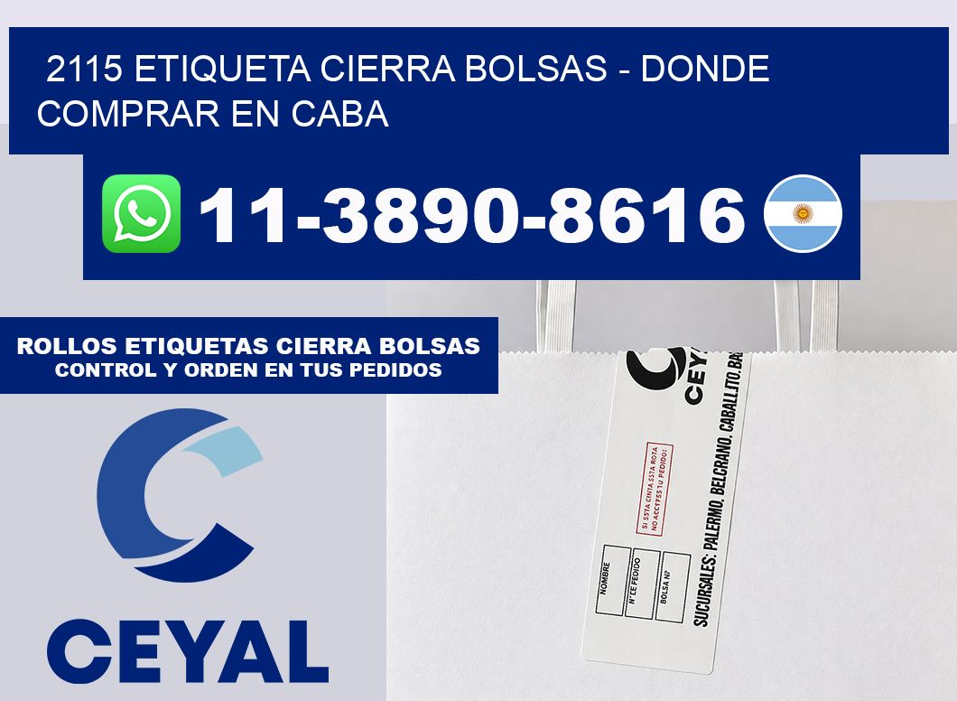 2115 etiqueta Cierra Bolsas – Donde Comprar en Caba