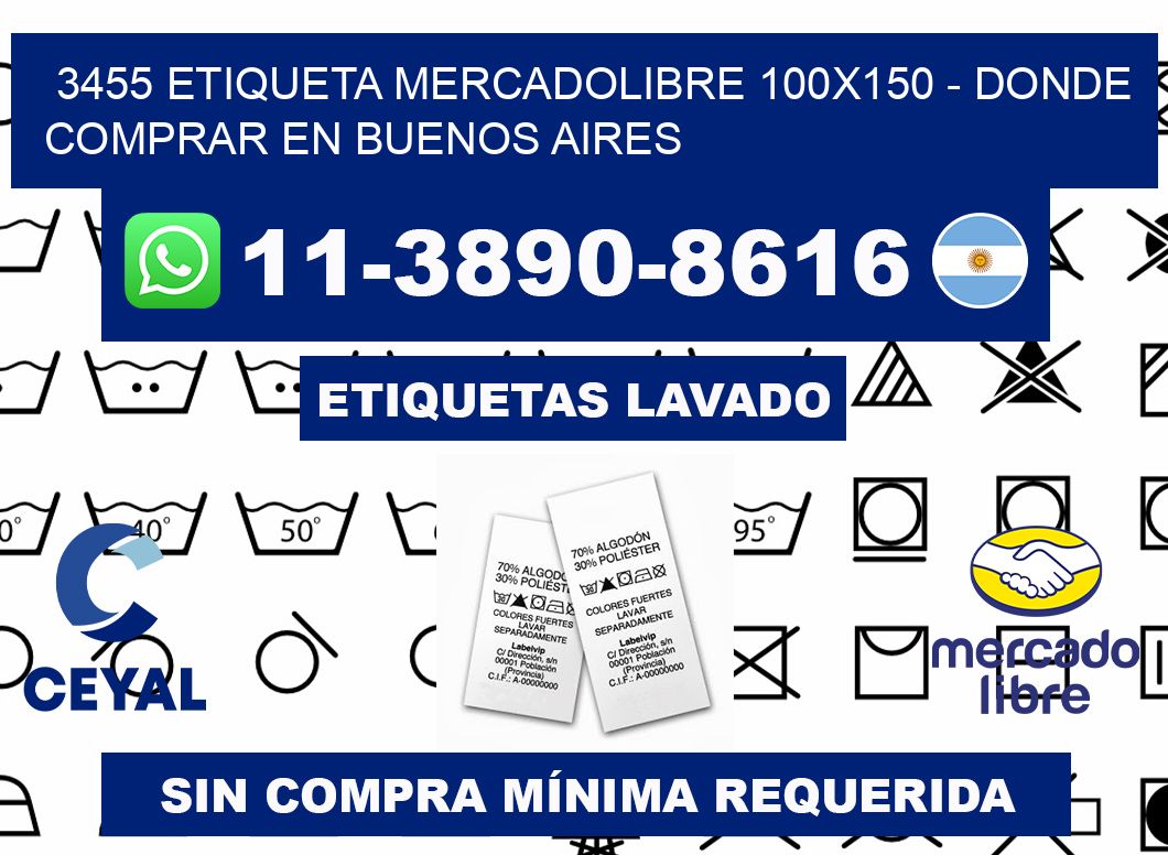 3455 etiqueta MercadoLibre 100x150 - Donde Comprar en Buenos Aires
