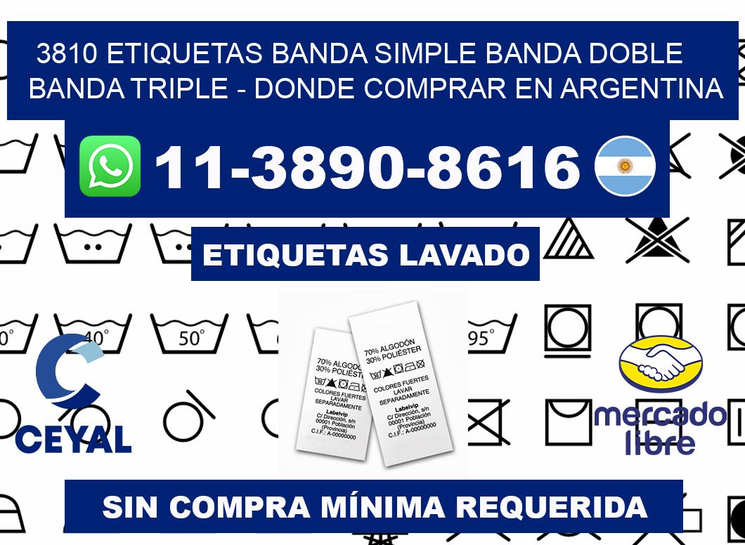 3810 etiquetas banda simple banda doble banda triple - Donde Comprar en Argentina