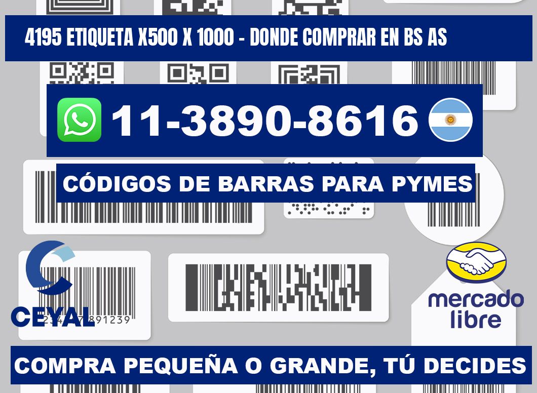 4195 etiqueta x500 x 1000 - Donde Comprar en bs as
