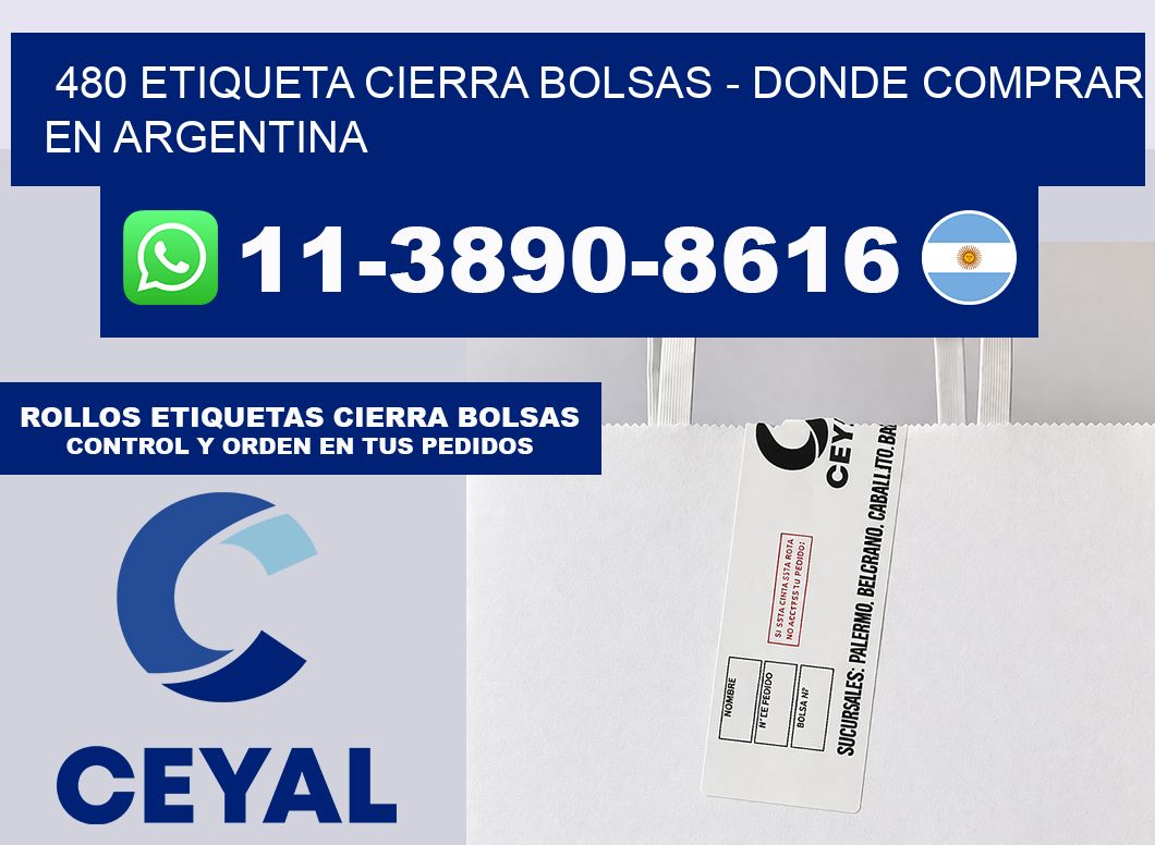 480 etiqueta Cierra Bolsas – Donde Comprar en Argentina