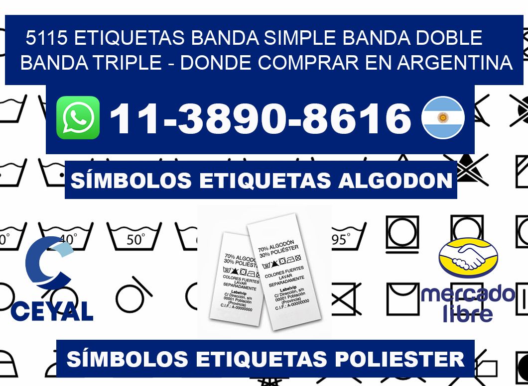 5115 etiquetas banda simple banda doble banda triple - Donde Comprar en Argentina