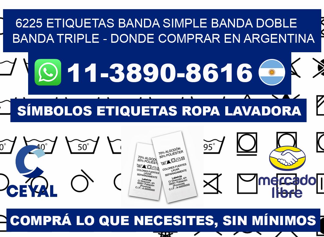 6225 etiquetas banda simple banda doble banda triple - Donde Comprar en Argentina