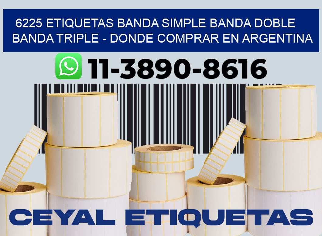 6225 etiquetas banda simple banda doble banda triple - Donde Comprar en Argentina