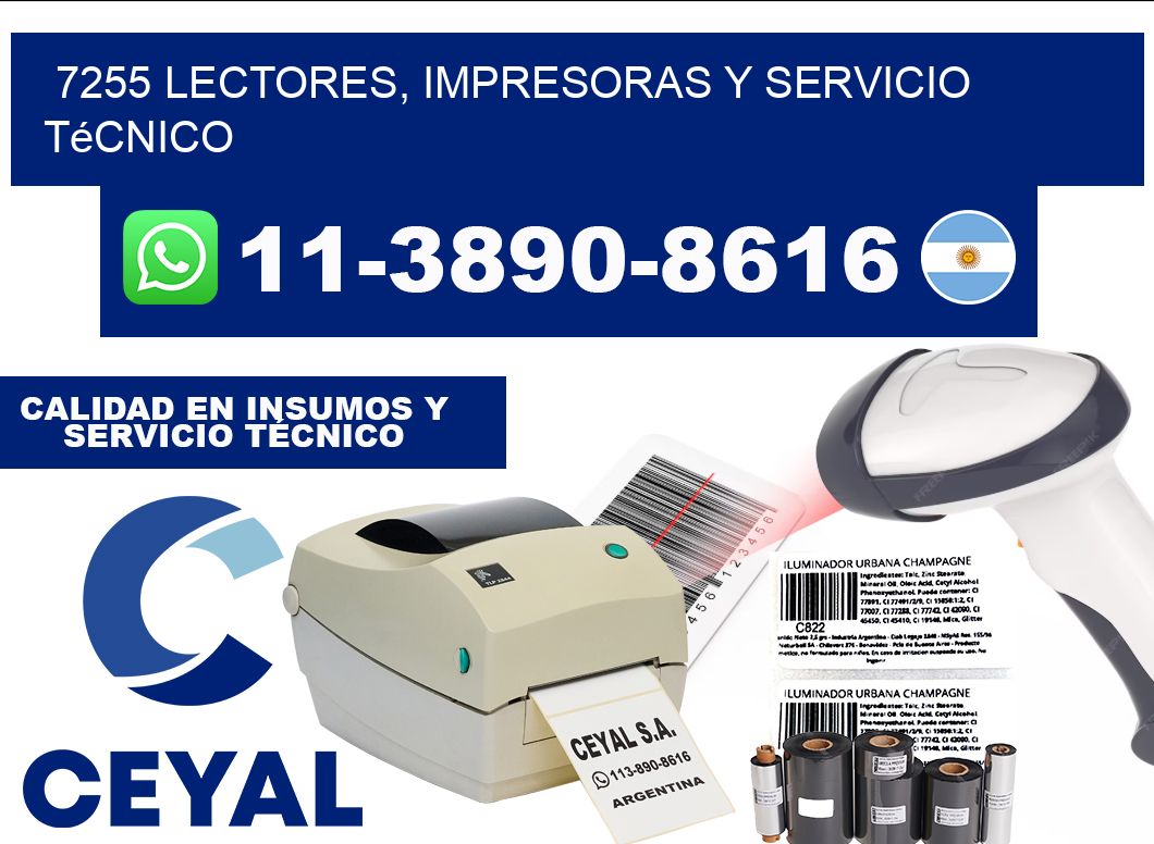 7255 Lectores, Impresoras y Servicio Técnico