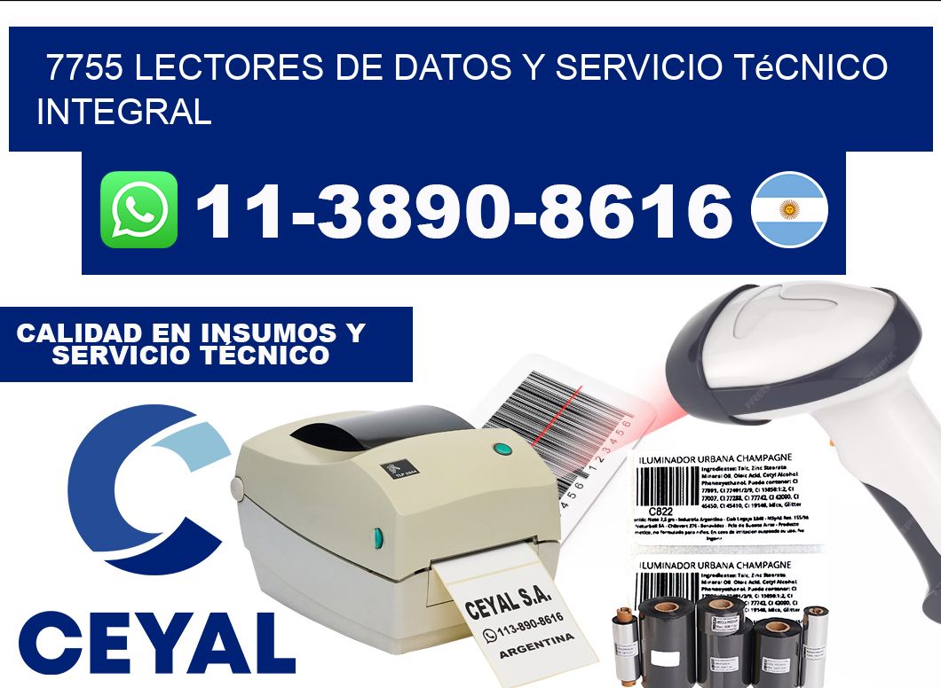 7755 Lectores de Datos y Servicio Técnico Integral