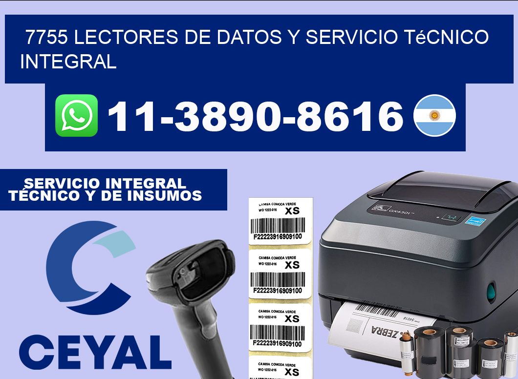 7755 Lectores de Datos y Servicio Técnico Integral