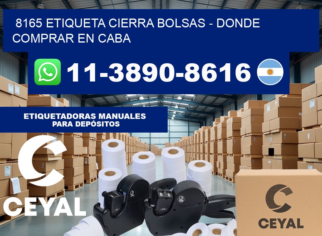 8165 etiqueta Cierra Bolsas – Donde Comprar en Caba