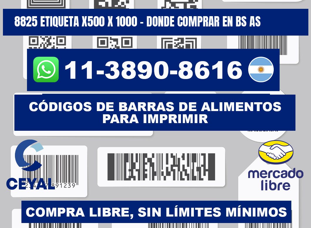 8825 etiqueta x500 x 1000 - Donde Comprar en bs as