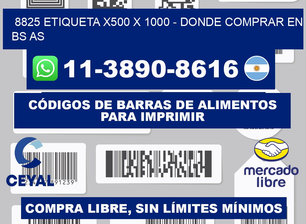 8825 etiqueta x500 x 1000 - Donde Comprar en bs as
