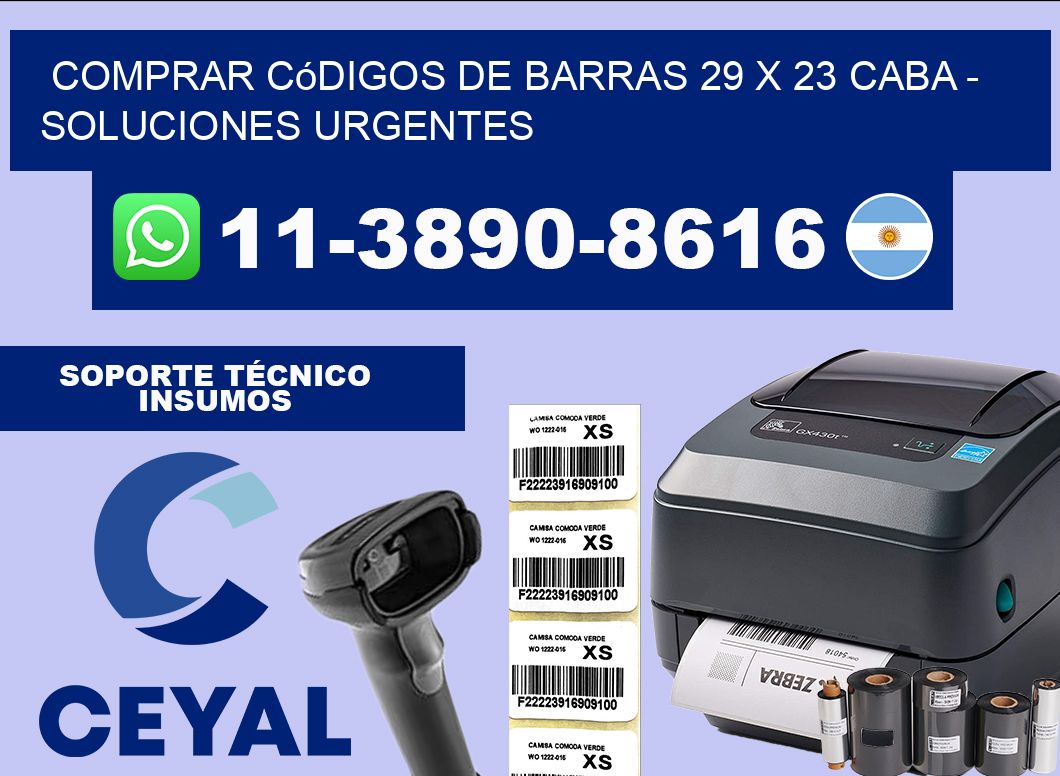 Comprar códigos de barras 29 x 23 CABA – soluciones urgentes