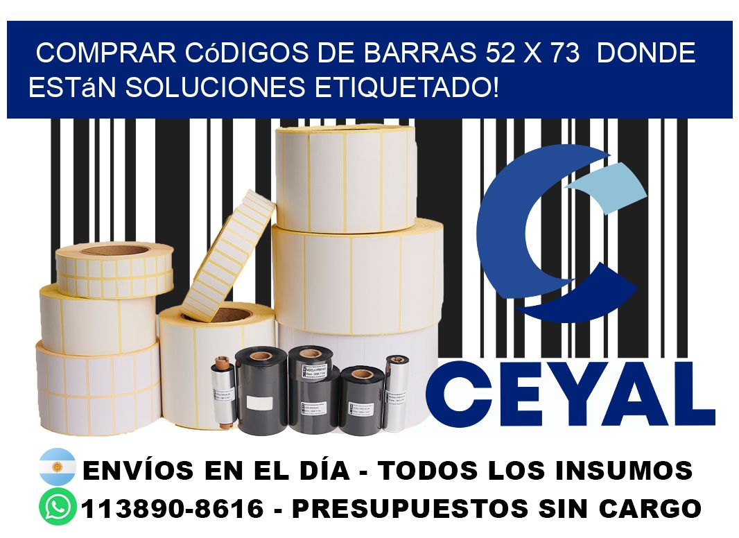 Comprar códigos de barras 52 x 73  donde están soluciones etiquetado!
