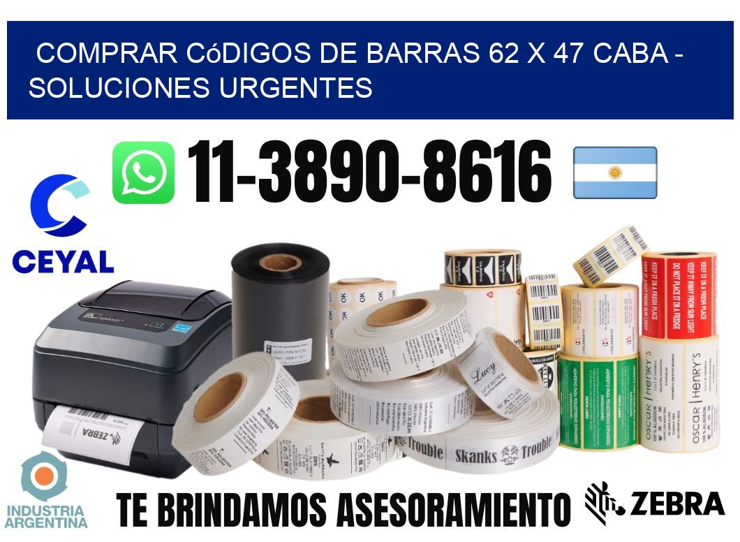 Comprar códigos de barras 62 x 47 CABA - soluciones urgentes