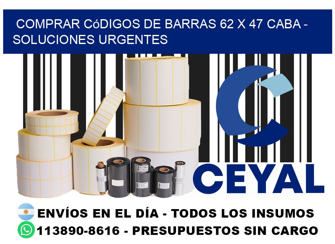 Comprar códigos de barras 62 x 47 CABA - soluciones urgentes