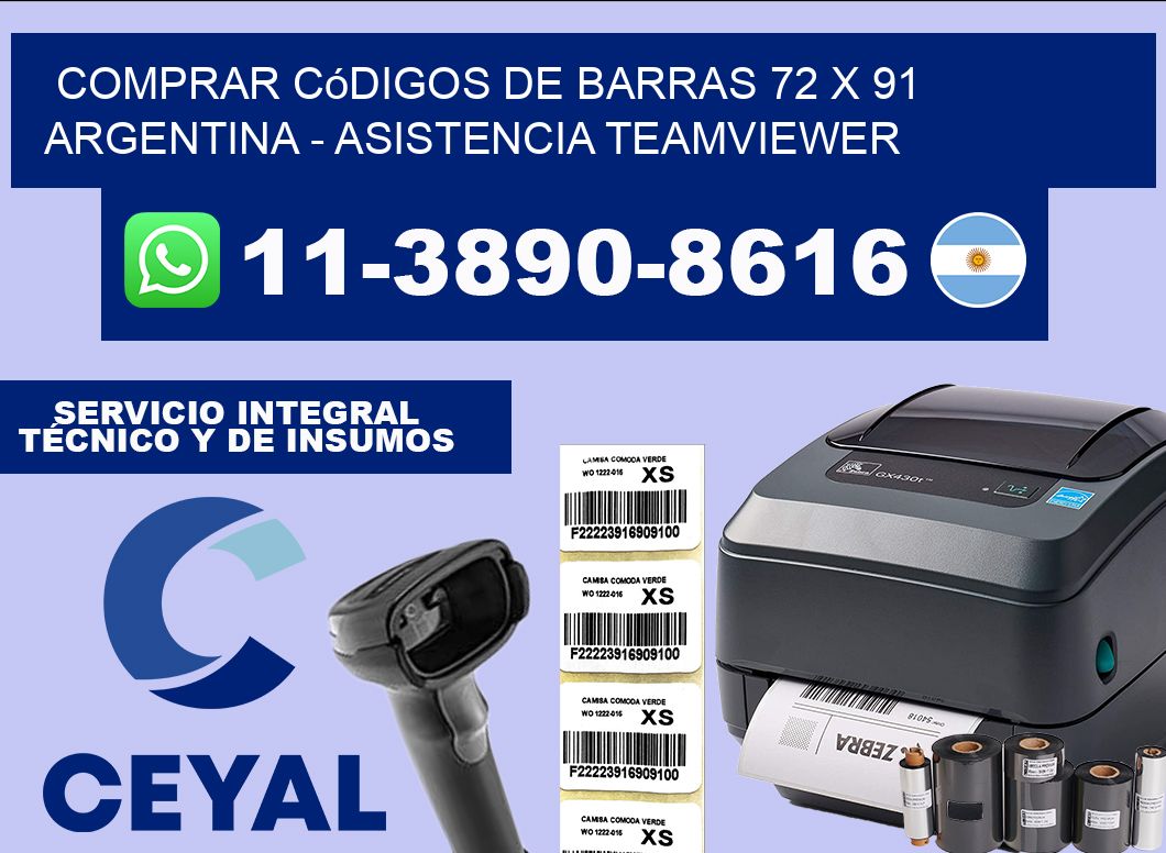 Comprar códigos de barras 72 x 91 argentina – asistencia teamviewer