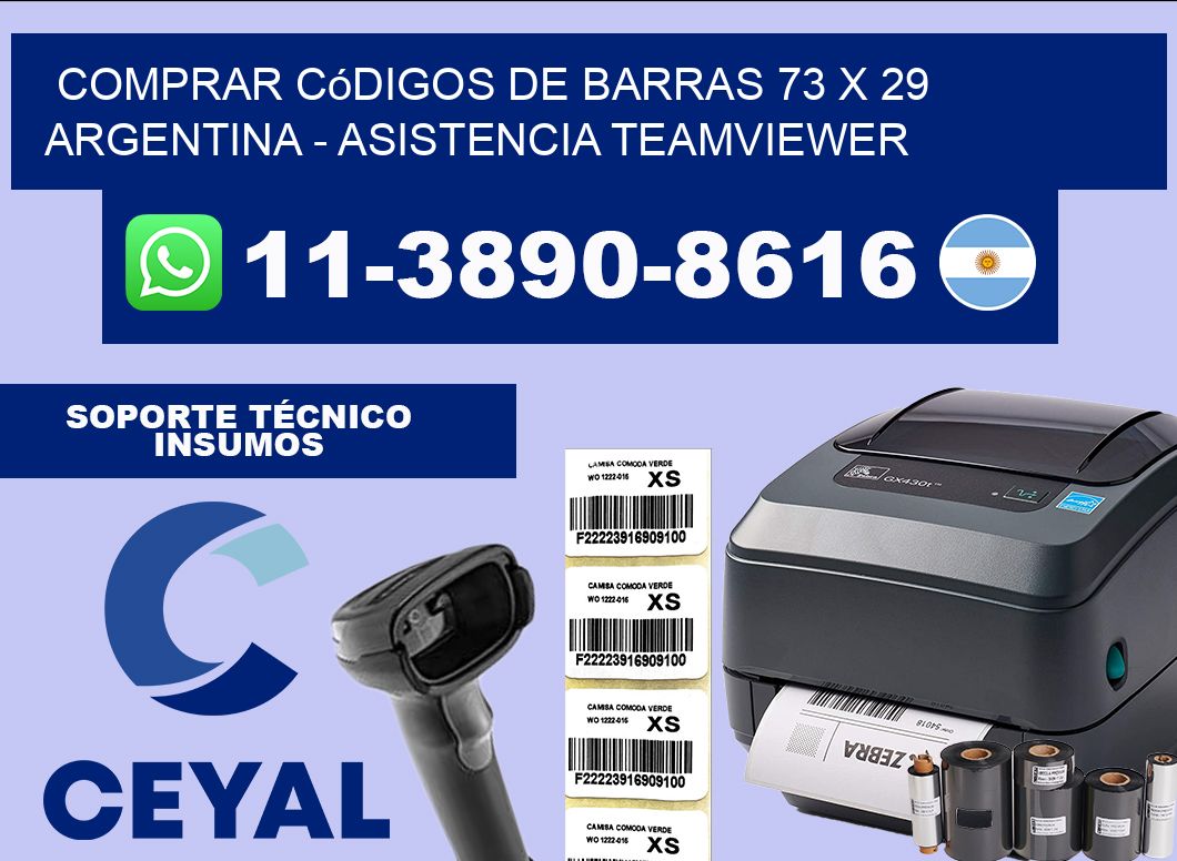 Comprar códigos de barras 73 x 29 argentina – asistencia teamviewer