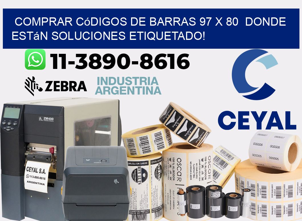 Comprar códigos de barras 97 x 80  donde están soluciones etiquetado!