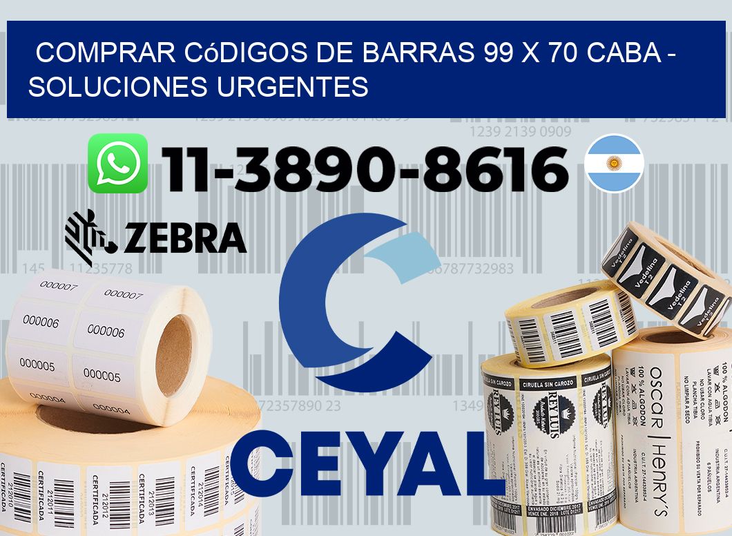 Comprar códigos de barras 99 x 70 CABA - soluciones urgentes