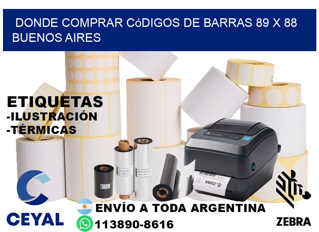 Donde Comprar códigos de barras 89 x 88  Buenos Aires