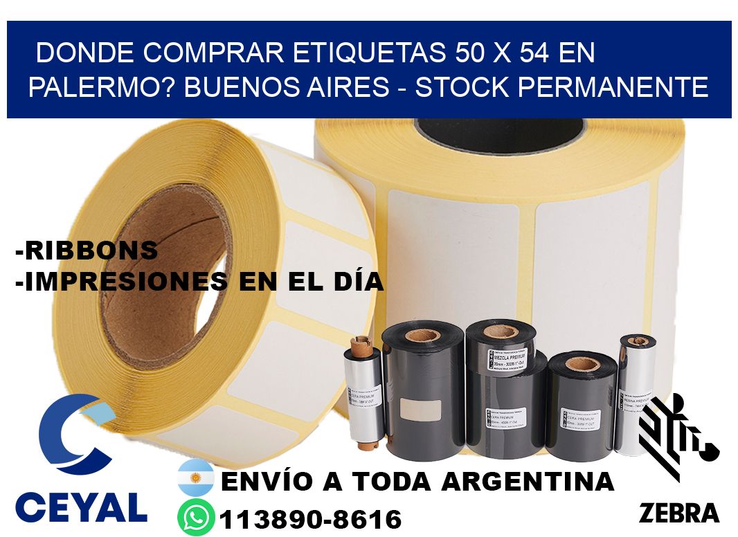 Donde Comprar etiquetas 50 x 54 en PALERMO? Buenos Aires - Stock permanente