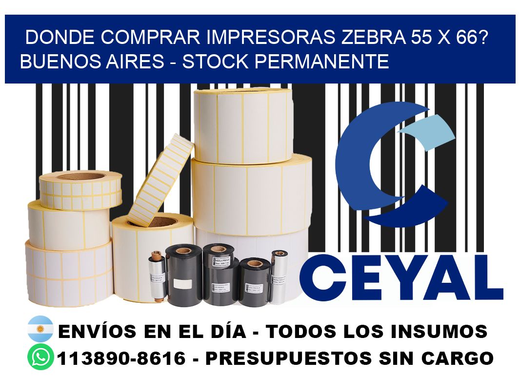 Donde Comprar impresoras zebra 55 x 66? Buenos Aires - Stock permanente