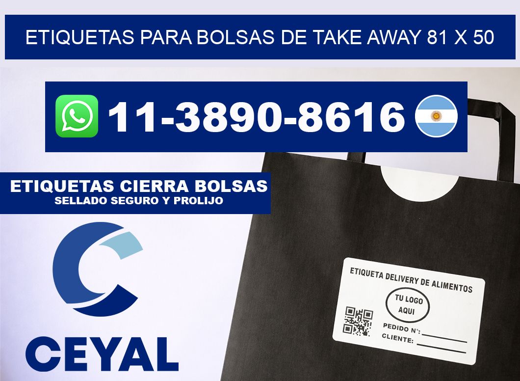 ETIQUETAS PARA BOLSAS DE TAKE AWAY 81 x 50