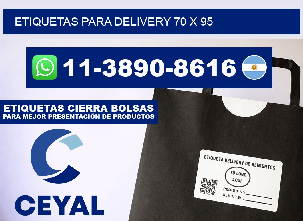 ETIQUETAS PARA DELIVERY 70 x 95