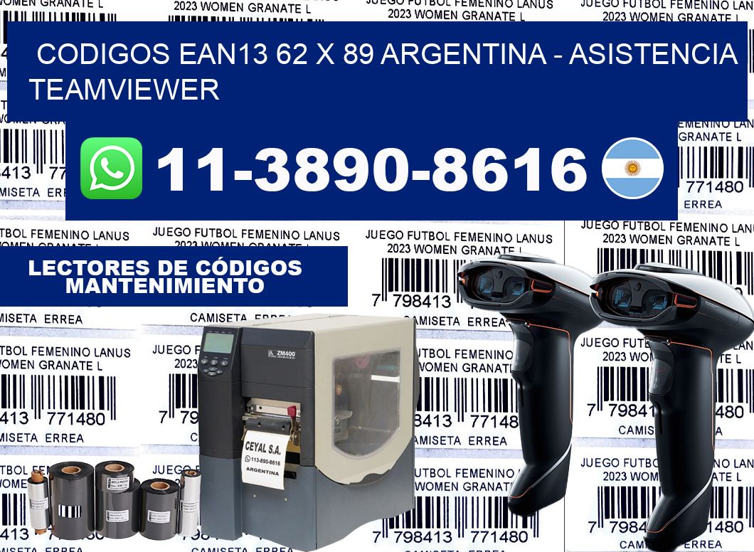 codigos ean13 62 x 89 argentina – asistencia teamviewer