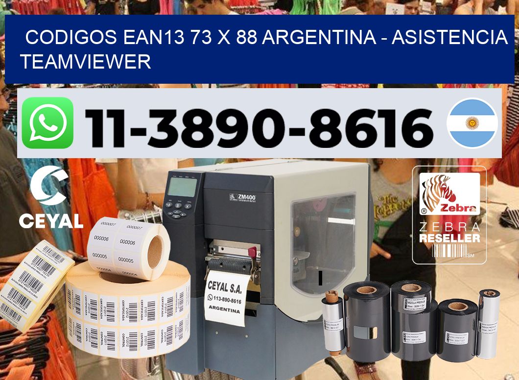 codigos ean13 73 x 88 argentina - asistencia teamviewer