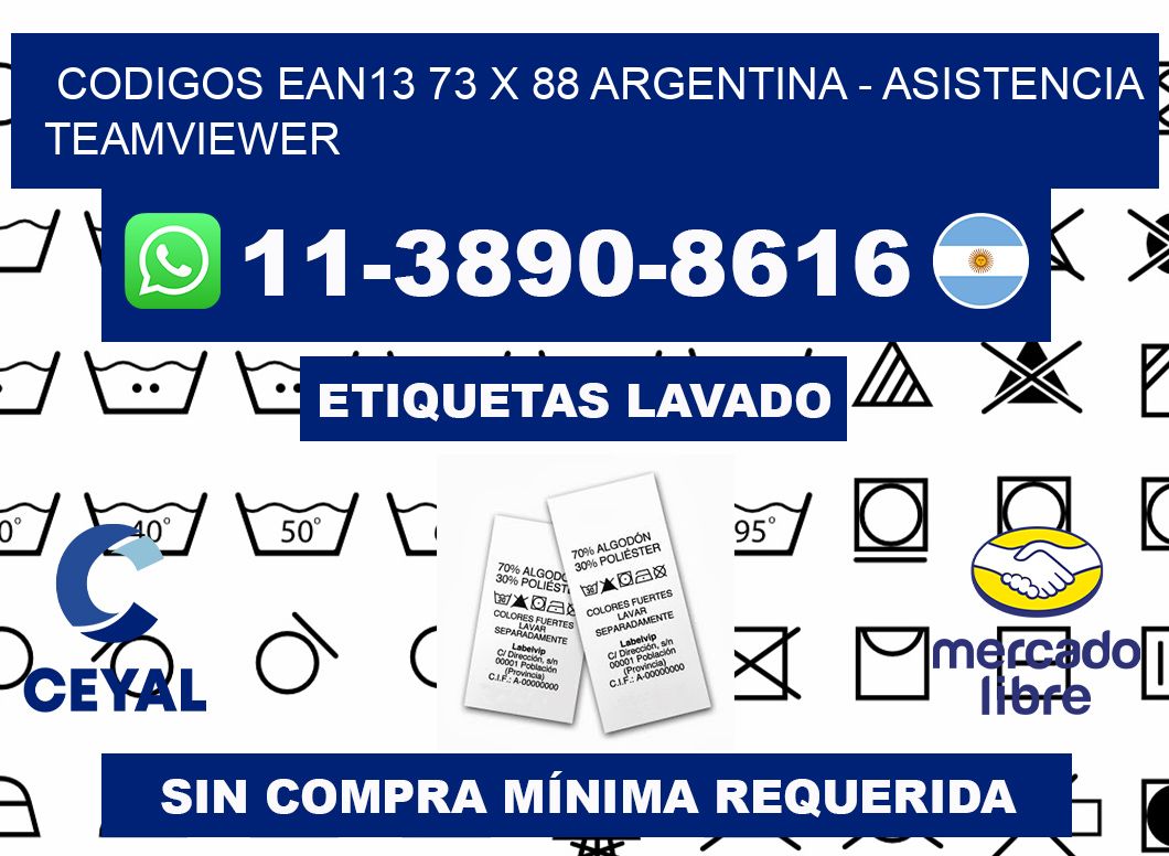 codigos ean13 73 x 88 argentina - asistencia teamviewer