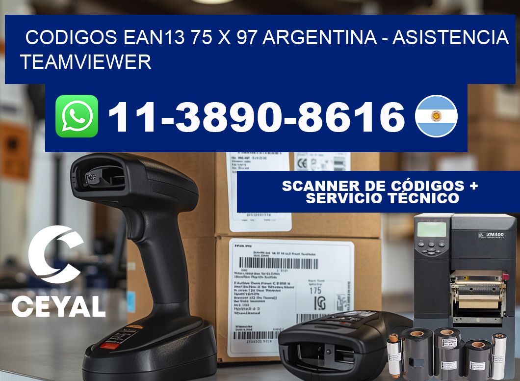 codigos ean13 75 x 97 argentina - asistencia teamviewer