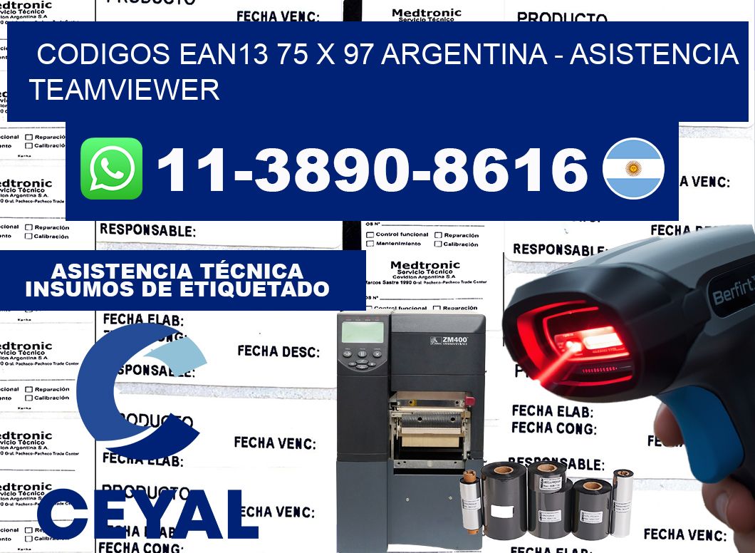 codigos ean13 75 x 97 argentina - asistencia teamviewer