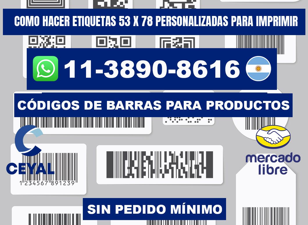 como hacer etiquetas 53 x 78 personalizadas para imprimir
