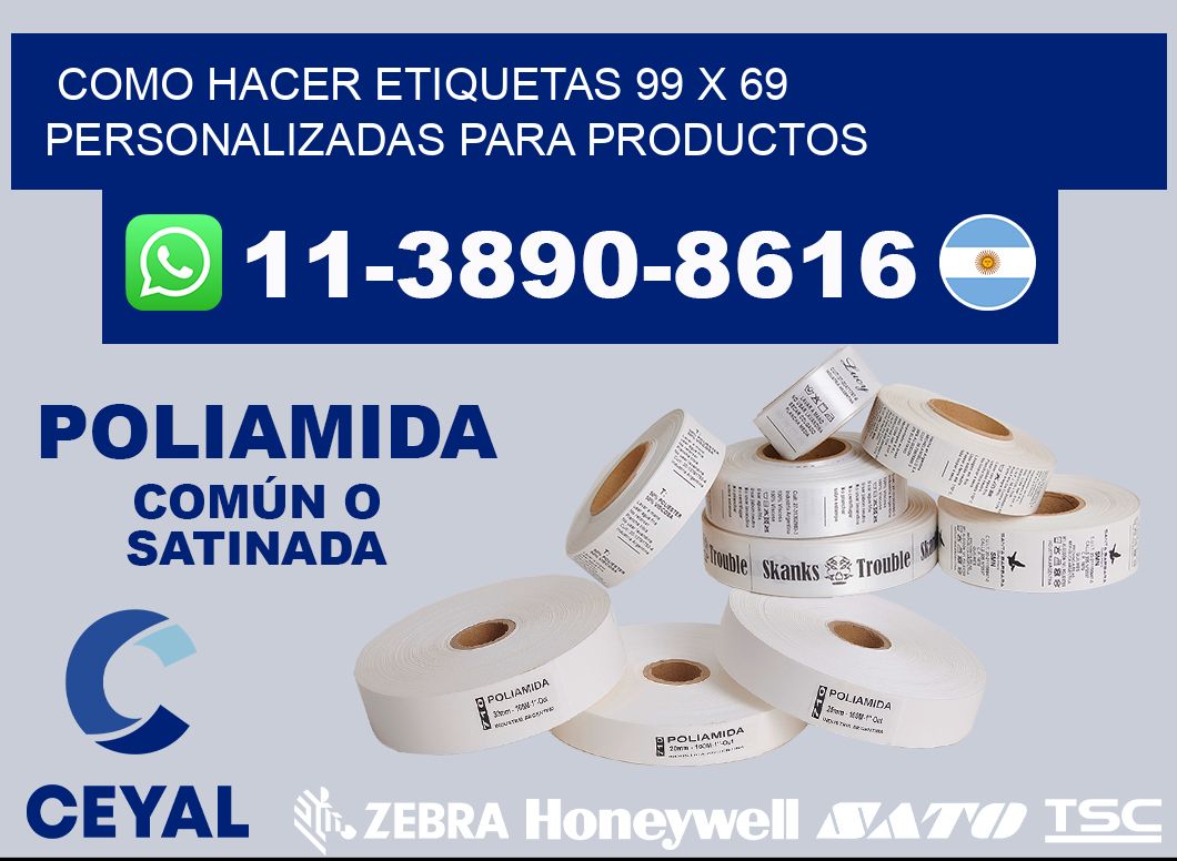 como hacer etiquetas 99 x 69 personalizadas para productos