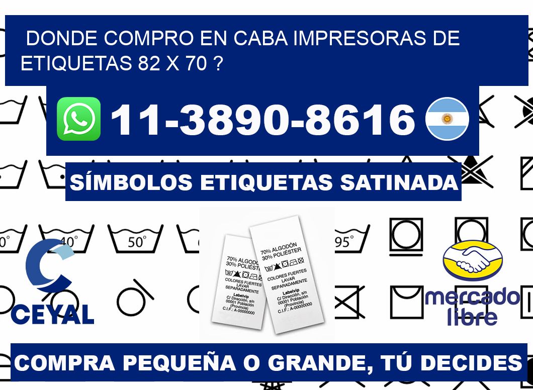 donde compro en CABA impresoras de etiquetas 82 x 70 ?